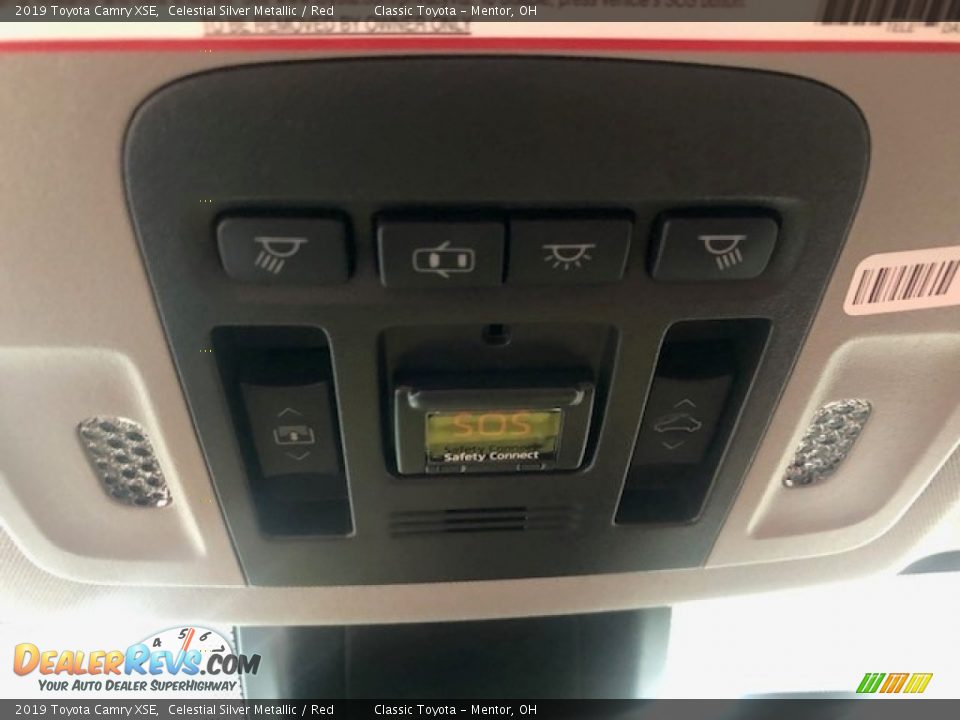 2019 Toyota Camry XSE Celestial Silver Metallic / Red Photo #8