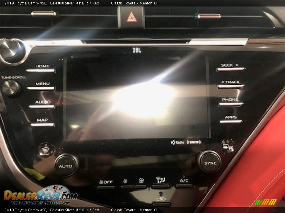 2019 Toyota Camry XSE Celestial Silver Metallic / Red Photo #9