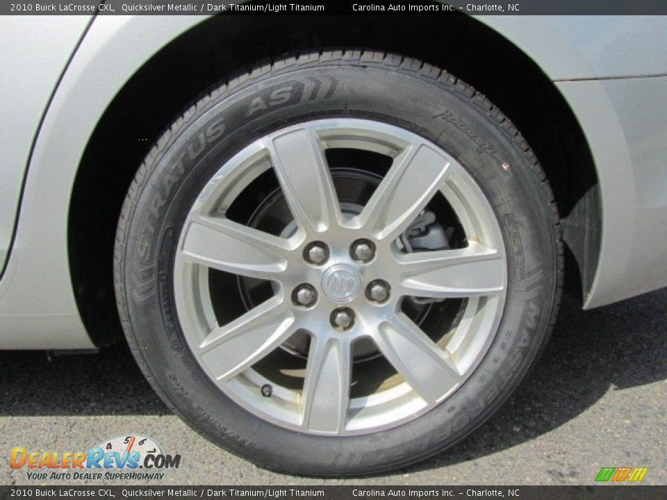 2010 Buick LaCrosse CXL Quicksilver Metallic / Dark Titanium/Light Titanium Photo #26