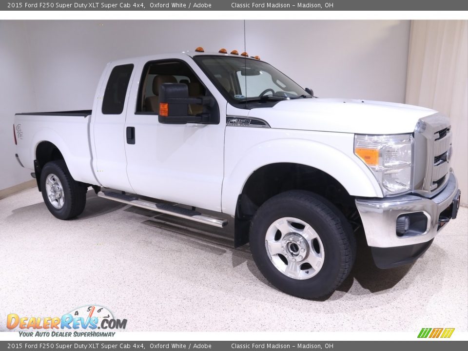 2015 Ford F250 Super Duty XLT Super Cab 4x4 Oxford White / Adobe Photo #1