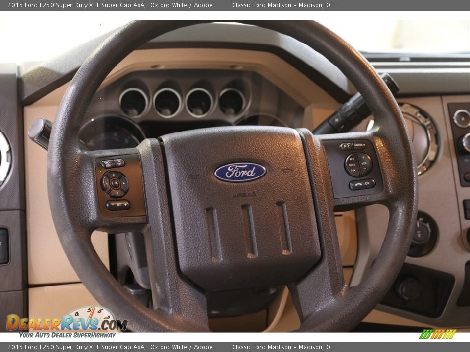 2015 Ford F250 Super Duty XLT Super Cab 4x4 Oxford White / Adobe Photo #8