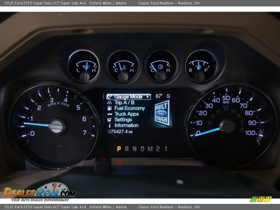 2015 Ford F250 Super Duty XLT Super Cab 4x4 Oxford White / Adobe Photo #9