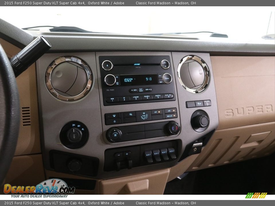 2015 Ford F250 Super Duty XLT Super Cab 4x4 Oxford White / Adobe Photo #10