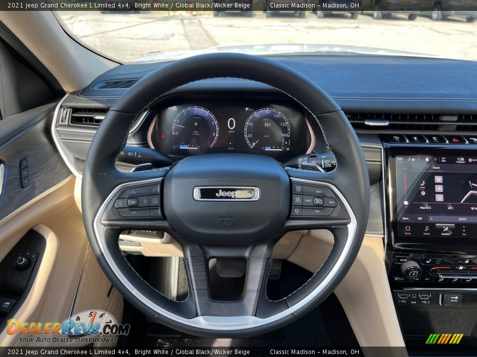 2021 Jeep Grand Cherokee L Limited 4x4 Steering Wheel Photo #6