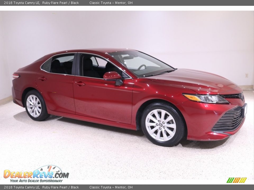 2018 Toyota Camry LE Ruby Flare Pearl / Black Photo #1