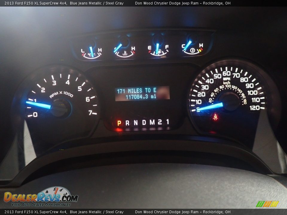 2013 Ford F150 XL SuperCrew 4x4 Blue Jeans Metallic / Steel Gray Photo #2