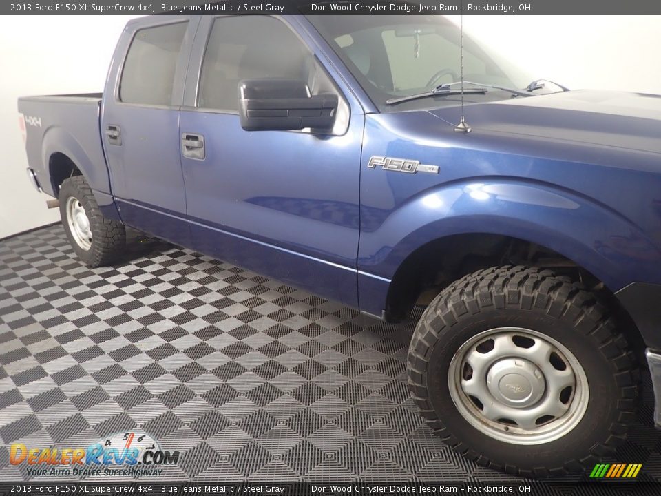 2013 Ford F150 XL SuperCrew 4x4 Blue Jeans Metallic / Steel Gray Photo #5