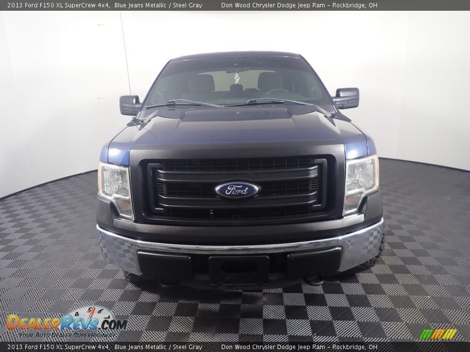 2013 Ford F150 XL SuperCrew 4x4 Blue Jeans Metallic / Steel Gray Photo #6