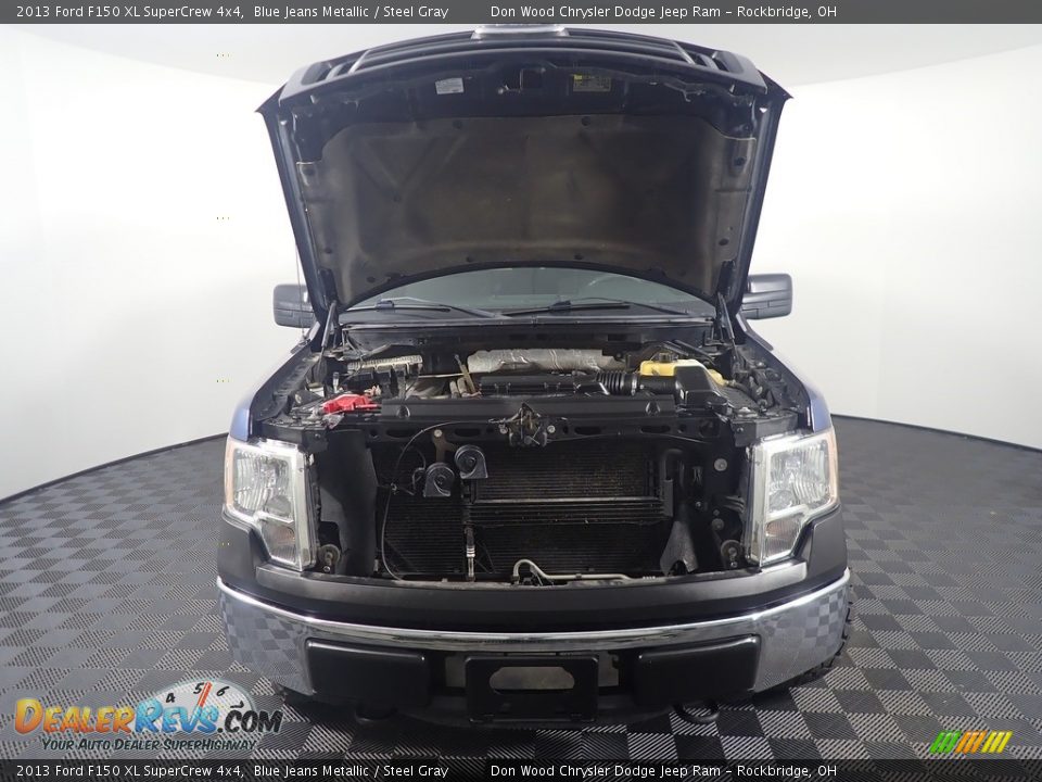 2013 Ford F150 XL SuperCrew 4x4 Blue Jeans Metallic / Steel Gray Photo #7