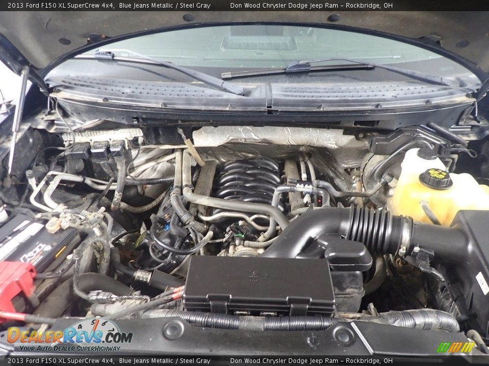 2013 Ford F150 XL SuperCrew 4x4 Blue Jeans Metallic / Steel Gray Photo #8