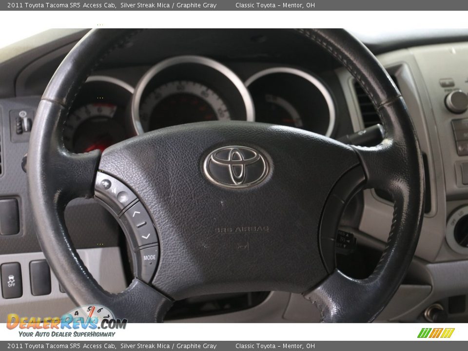2011 Toyota Tacoma SR5 Access Cab Silver Streak Mica / Graphite Gray Photo #7