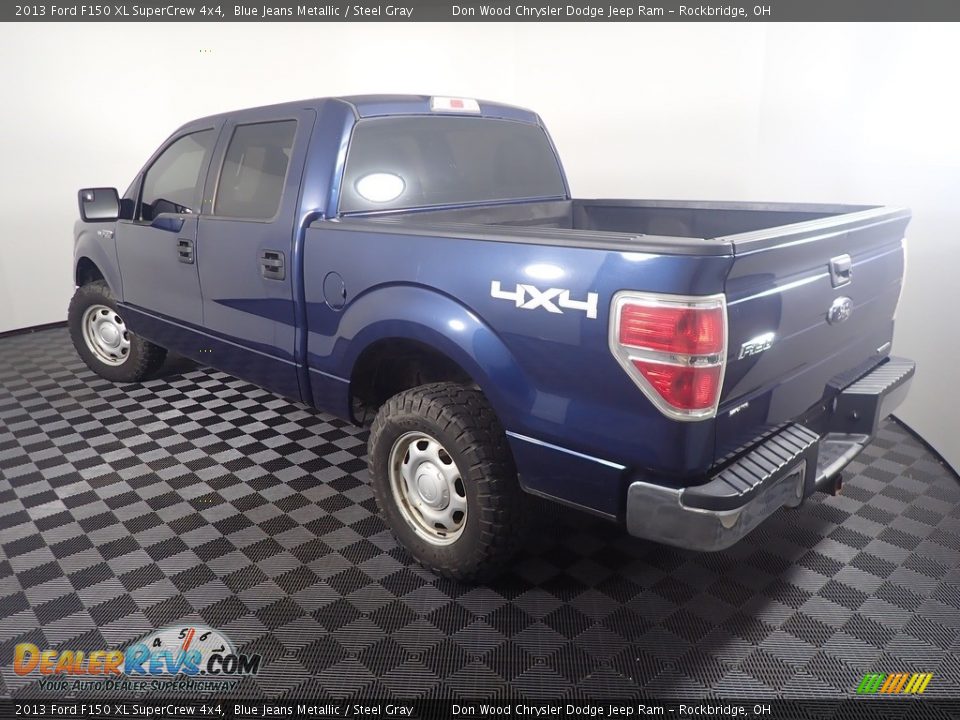 2013 Ford F150 XL SuperCrew 4x4 Blue Jeans Metallic / Steel Gray Photo #11