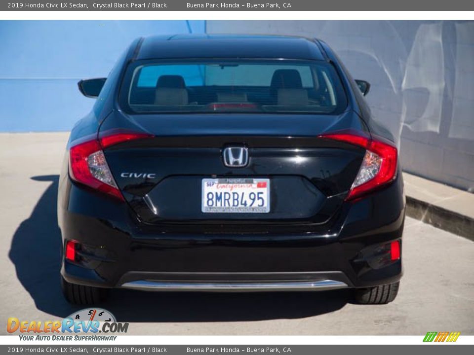 2019 Honda Civic LX Sedan Crystal Black Pearl / Black Photo #11