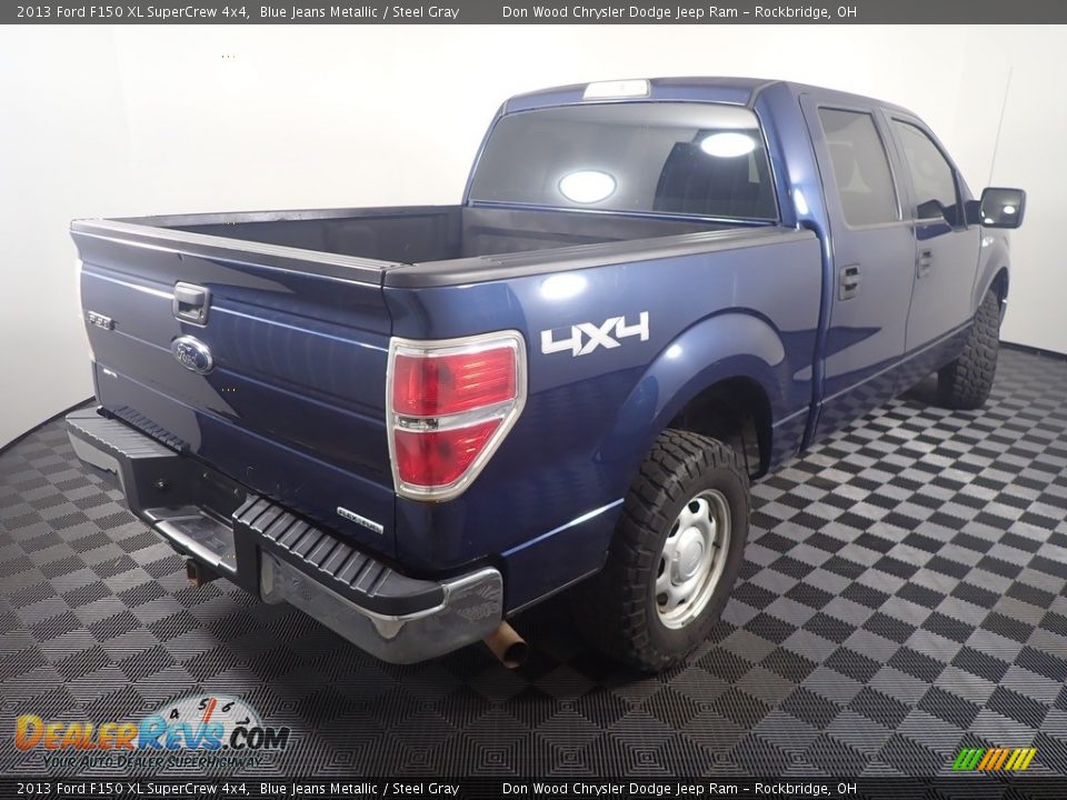 2013 Ford F150 XL SuperCrew 4x4 Blue Jeans Metallic / Steel Gray Photo #14