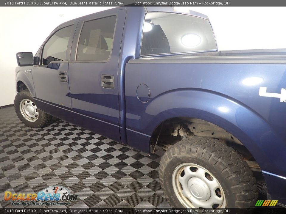 2013 Ford F150 XL SuperCrew 4x4 Blue Jeans Metallic / Steel Gray Photo #15