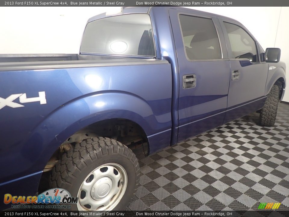 2013 Ford F150 XL SuperCrew 4x4 Blue Jeans Metallic / Steel Gray Photo #16