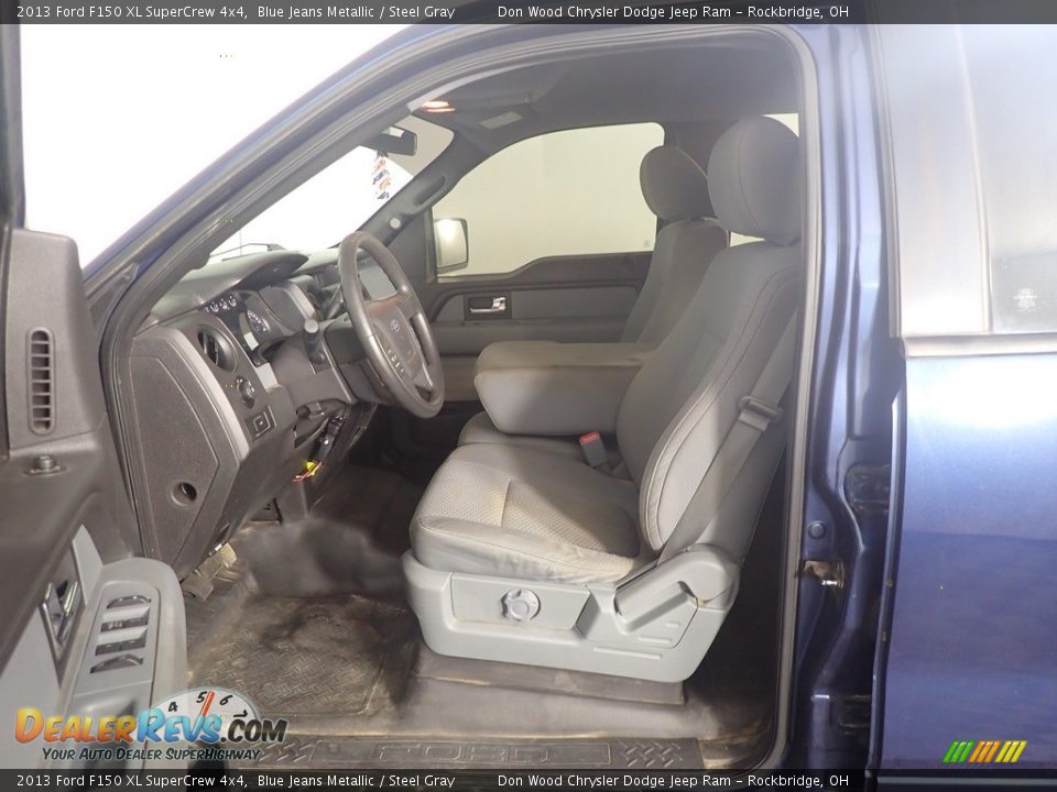 2013 Ford F150 XL SuperCrew 4x4 Blue Jeans Metallic / Steel Gray Photo #19