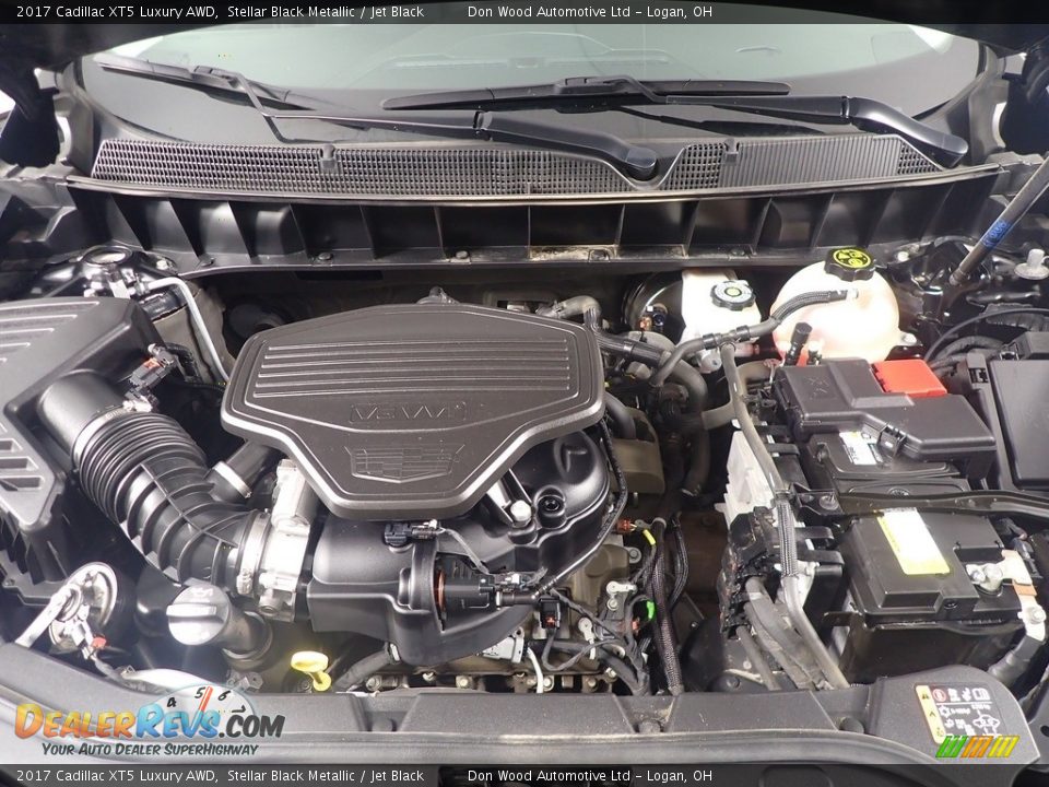 2017 Cadillac XT5 Luxury AWD Stellar Black Metallic / Jet Black Photo #8