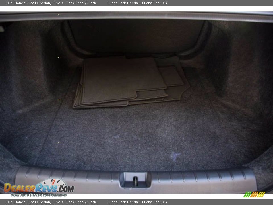 2019 Honda Civic LX Sedan Crystal Black Pearl / Black Photo #20