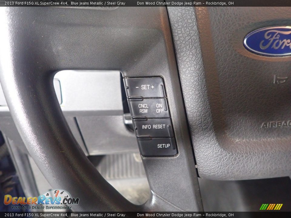2013 Ford F150 XL SuperCrew 4x4 Blue Jeans Metallic / Steel Gray Photo #23