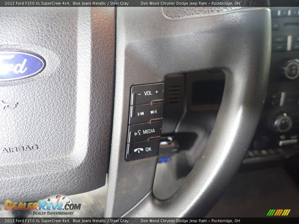 2013 Ford F150 XL SuperCrew 4x4 Blue Jeans Metallic / Steel Gray Photo #24