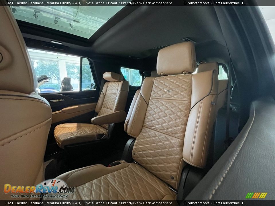 Rear Seat of 2021 Cadillac Escalade Premium Luxury 4WD Photo #5