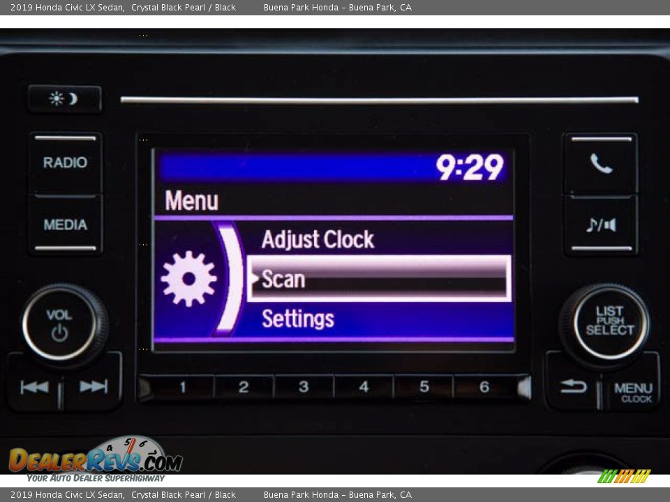 2019 Honda Civic LX Sedan Crystal Black Pearl / Black Photo #26