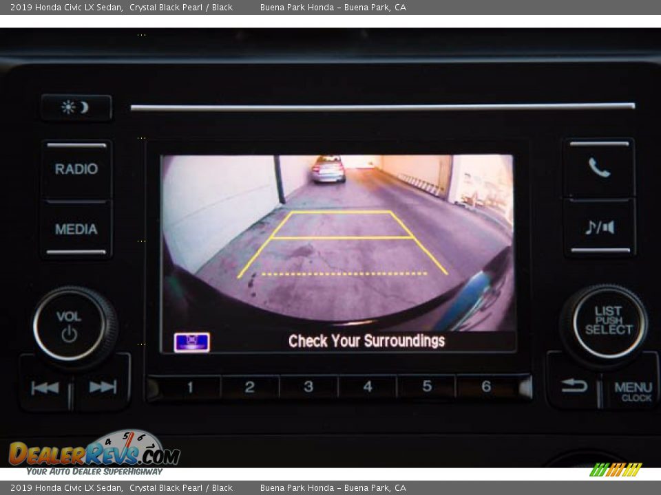 2019 Honda Civic LX Sedan Crystal Black Pearl / Black Photo #27