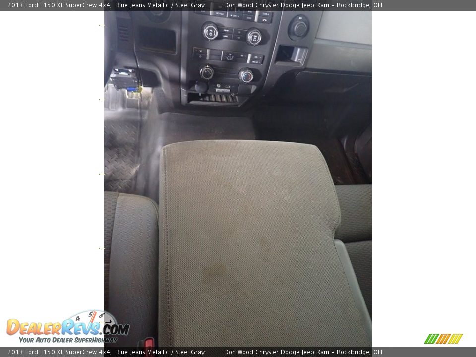 2013 Ford F150 XL SuperCrew 4x4 Blue Jeans Metallic / Steel Gray Photo #27