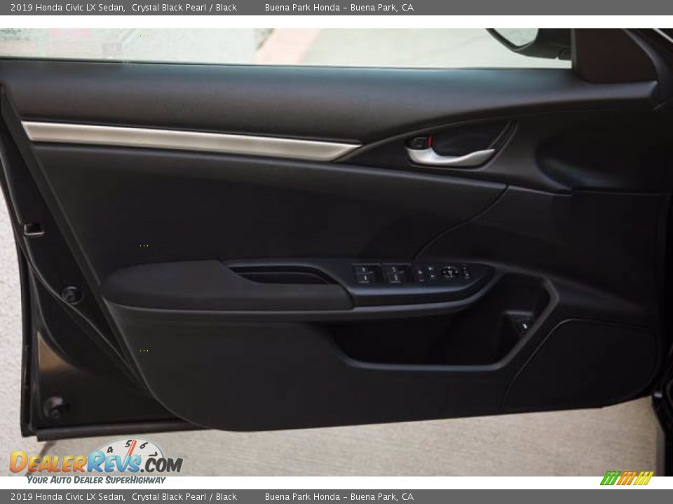2019 Honda Civic LX Sedan Crystal Black Pearl / Black Photo #29