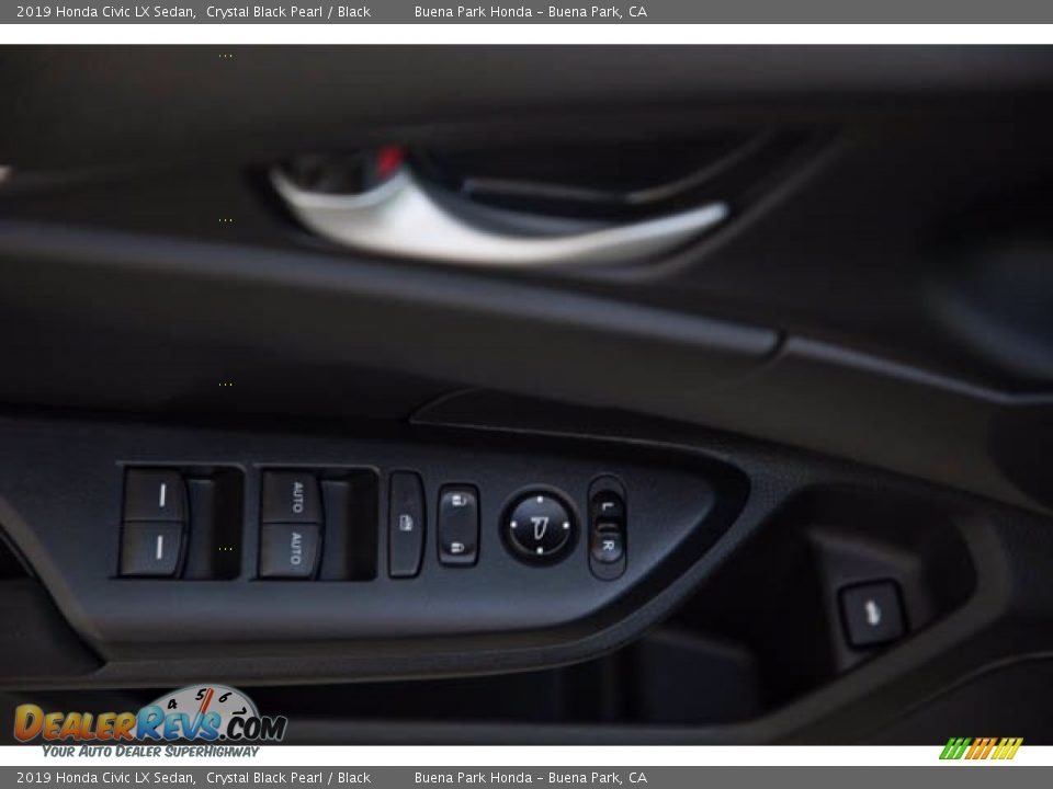 2019 Honda Civic LX Sedan Crystal Black Pearl / Black Photo #30