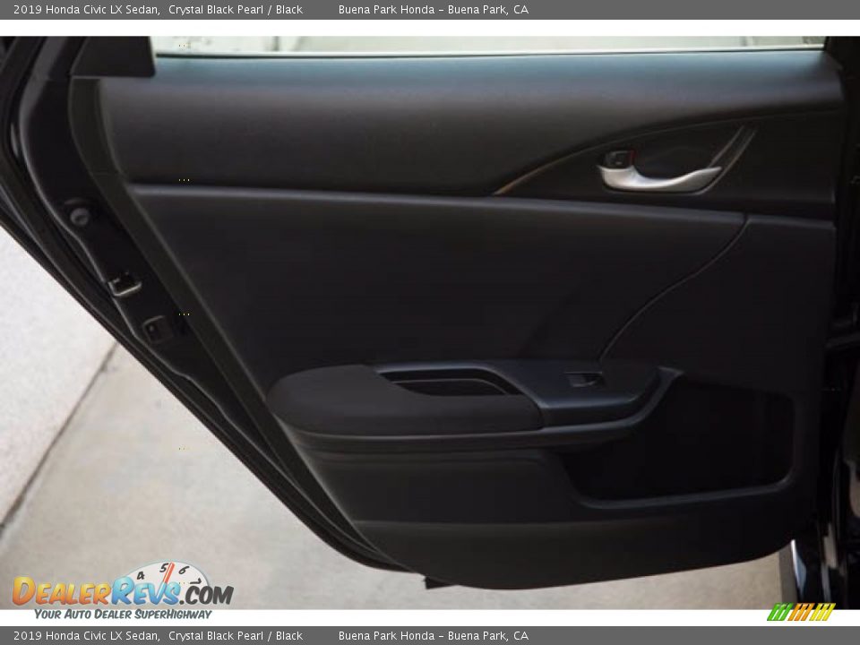 2019 Honda Civic LX Sedan Crystal Black Pearl / Black Photo #31