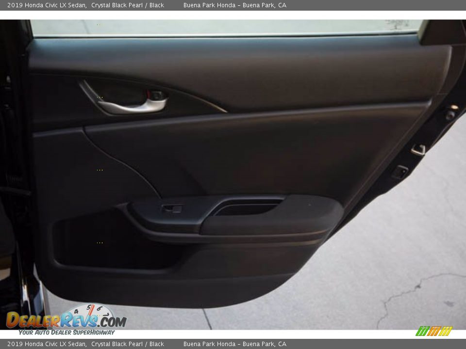 2019 Honda Civic LX Sedan Crystal Black Pearl / Black Photo #32