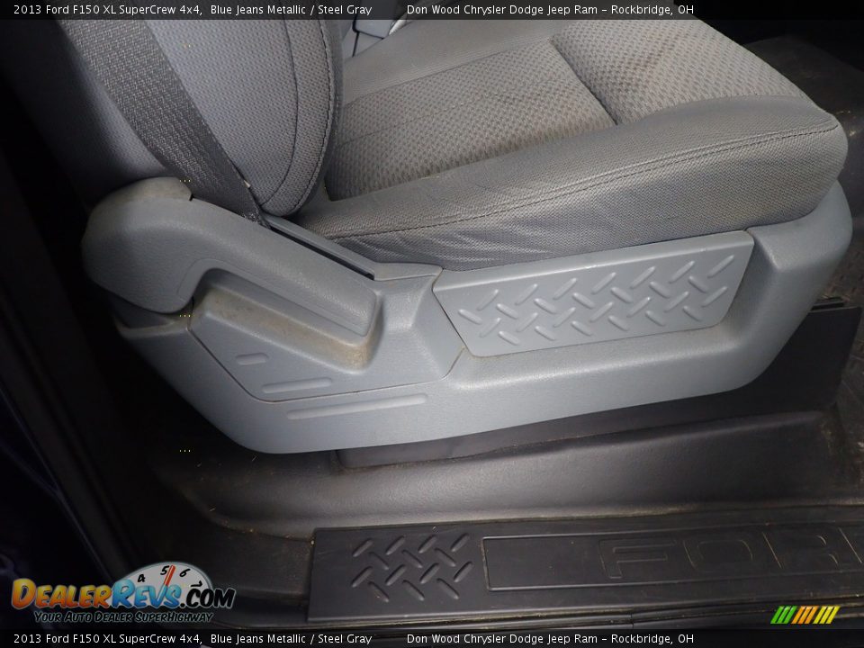 2013 Ford F150 XL SuperCrew 4x4 Blue Jeans Metallic / Steel Gray Photo #32
