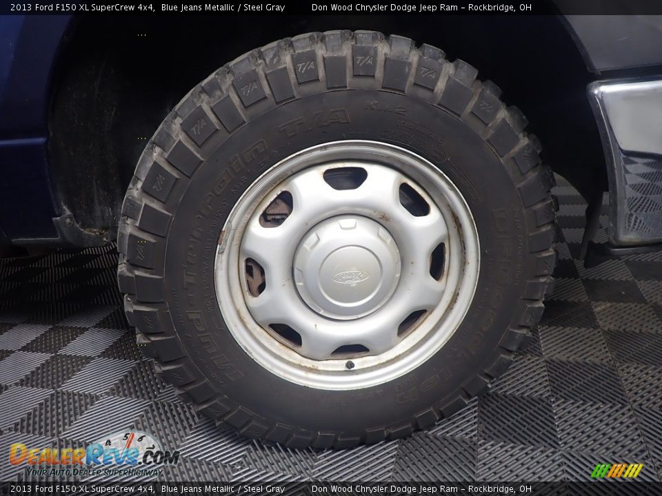 2013 Ford F150 XL SuperCrew 4x4 Blue Jeans Metallic / Steel Gray Photo #33