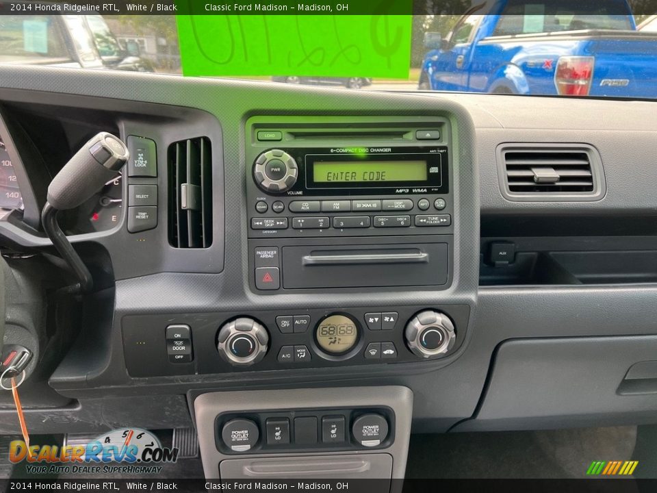 2014 Honda Ridgeline RTL White / Black Photo #13