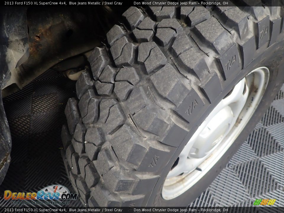 2013 Ford F150 XL SuperCrew 4x4 Blue Jeans Metallic / Steel Gray Photo #34