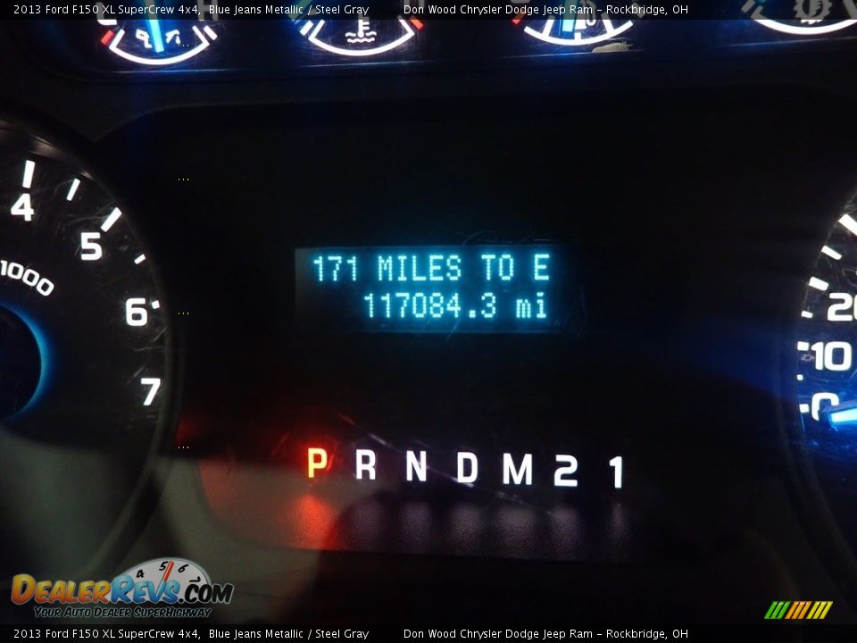 2013 Ford F150 XL SuperCrew 4x4 Blue Jeans Metallic / Steel Gray Photo #35