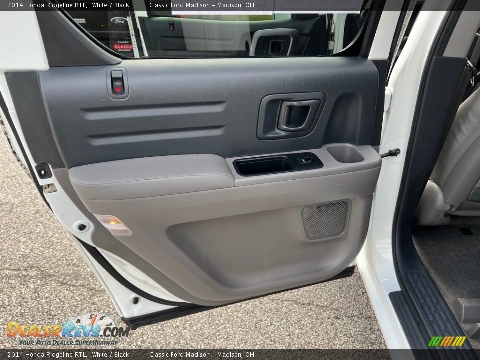 2014 Honda Ridgeline RTL White / Black Photo #15