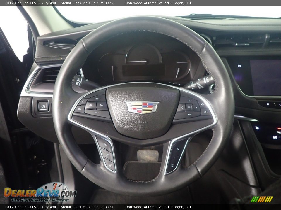 2017 Cadillac XT5 Luxury AWD Stellar Black Metallic / Jet Black Photo #26