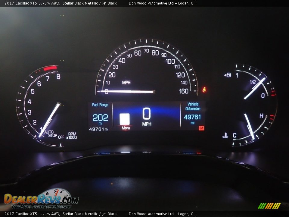 2017 Cadillac XT5 Luxury AWD Stellar Black Metallic / Jet Black Photo #27