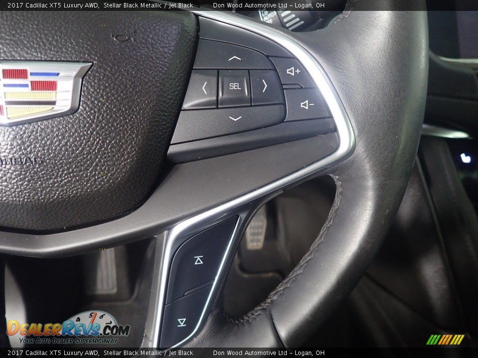 2017 Cadillac XT5 Luxury AWD Stellar Black Metallic / Jet Black Photo #29