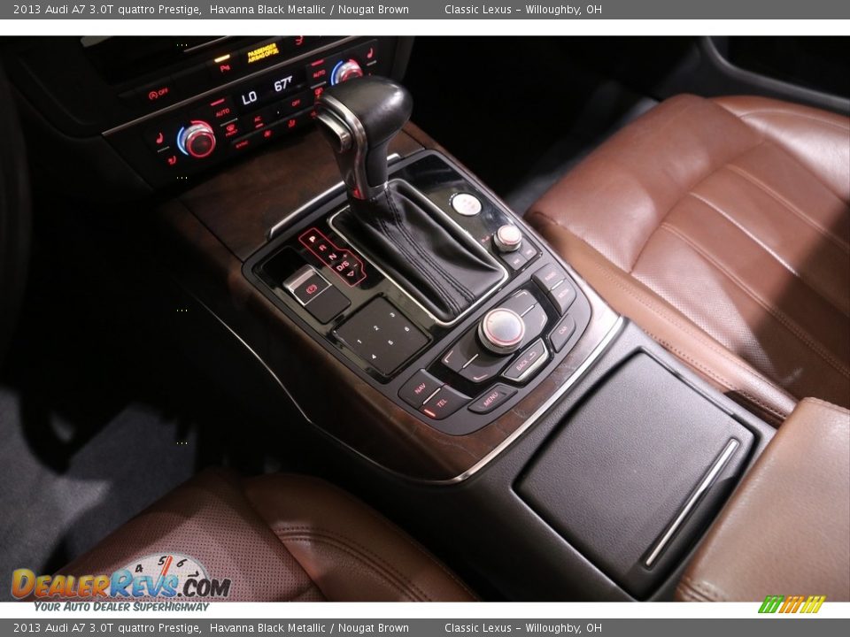 2013 Audi A7 3.0T quattro Prestige Havanna Black Metallic / Nougat Brown Photo #15