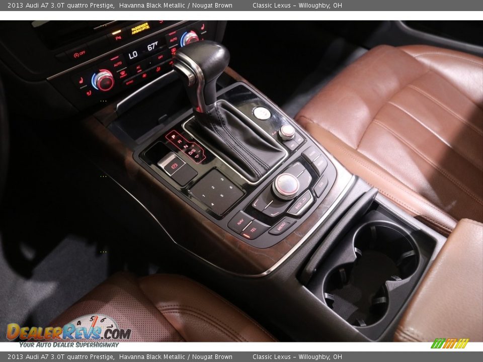 2013 Audi A7 3.0T quattro Prestige Havanna Black Metallic / Nougat Brown Photo #16