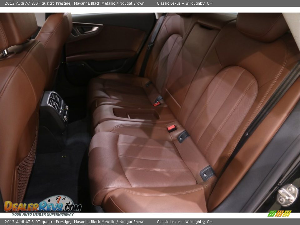 2013 Audi A7 3.0T quattro Prestige Havanna Black Metallic / Nougat Brown Photo #19