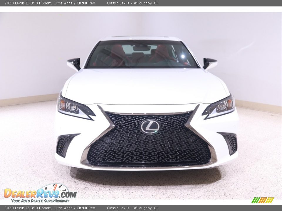 2020 Lexus ES 350 F Sport Ultra White / Circuit Red Photo #2