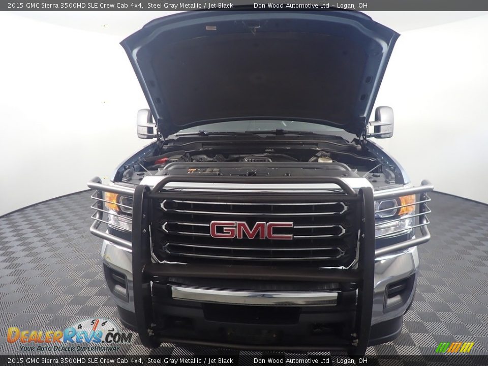 2015 GMC Sierra 3500HD SLE Crew Cab 4x4 Steel Gray Metallic / Jet Black Photo #6