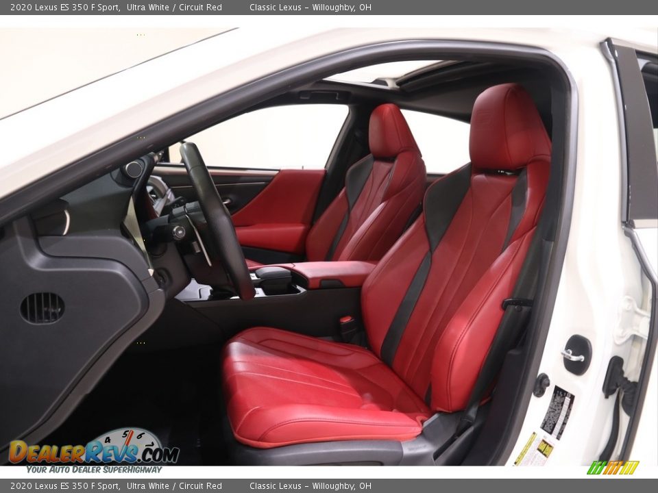 Circuit Red Interior - 2020 Lexus ES 350 F Sport Photo #5