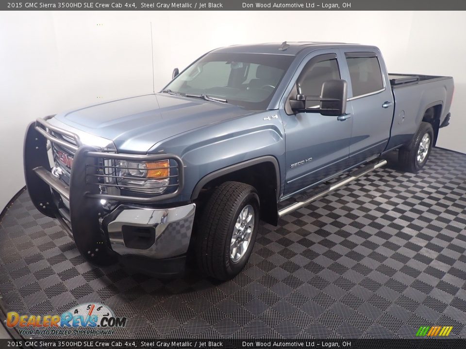 Steel Gray Metallic 2015 GMC Sierra 3500HD SLE Crew Cab 4x4 Photo #8