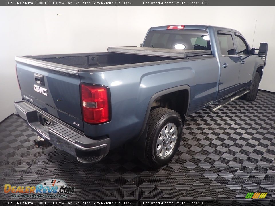 2015 GMC Sierra 3500HD SLE Crew Cab 4x4 Steel Gray Metallic / Jet Black Photo #13